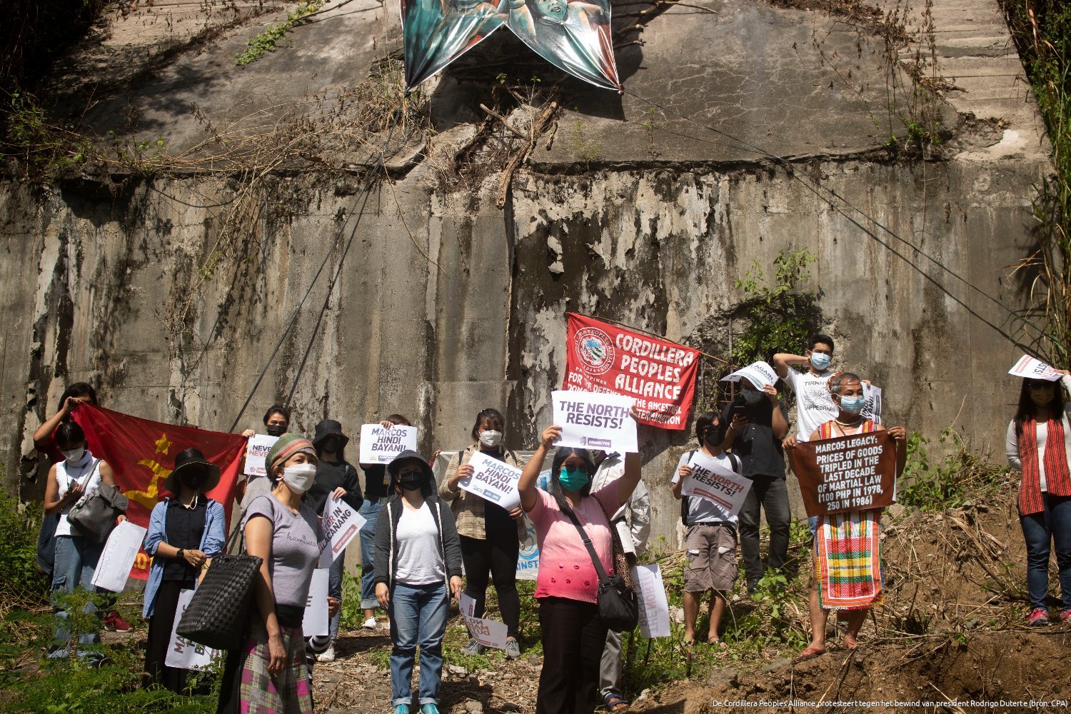 Protest van Cordillera Peoples Alliance tegen het presidentschap van Rodrigo Duterte, november 2021 Protest van Cordillera Peoples Alliance tegen het presidentschap van Rodrigo Duterte, november 2021