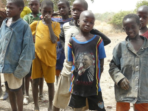 Foto Malinese kinderen (genomen door Lien Verstraete, 2012)