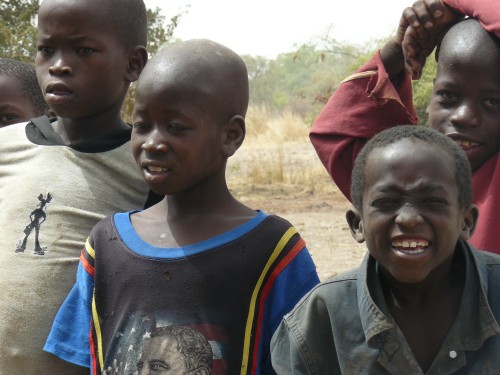 Foto Malinese kinderen (genomen door Lien Verstraete, 2012)