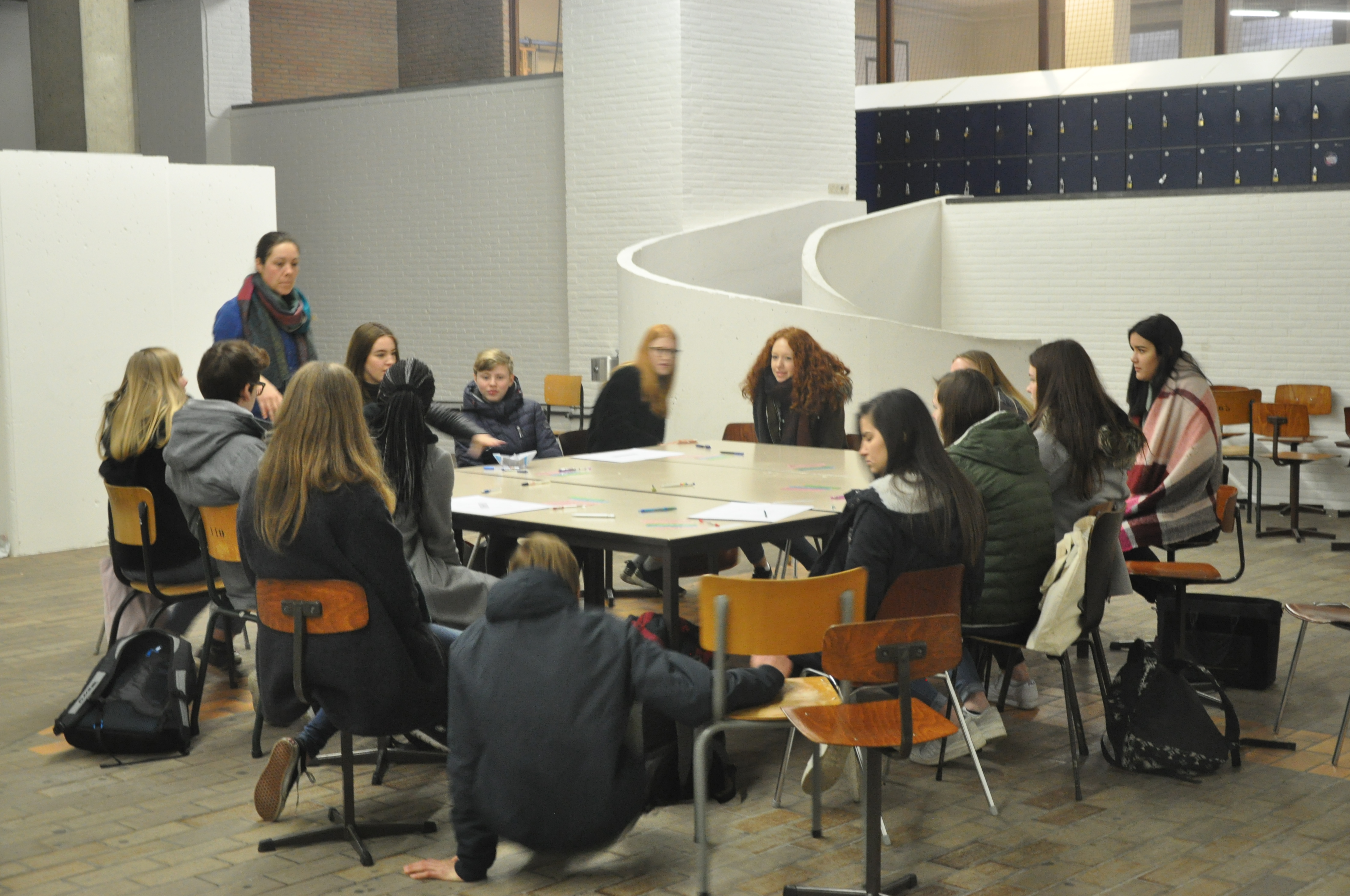 Leerlingen denken na over hun ideale school.