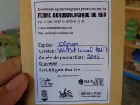 Label boerenzaad van partner APAD (Burkina Faso)