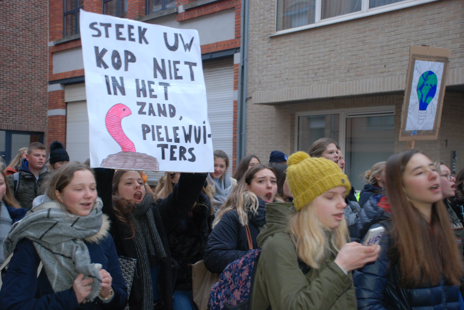 Sint-Niklaas voor het klimaat - actie door jongeren in Sint-Niklaas