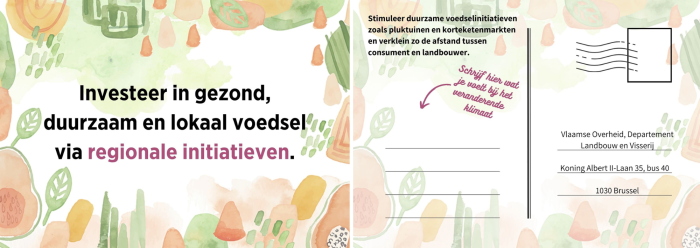 Een van de beleidslijnen die onze klimaathelden ondertekenden