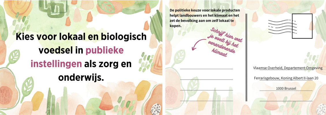 lokale voeding in publieke instellingen