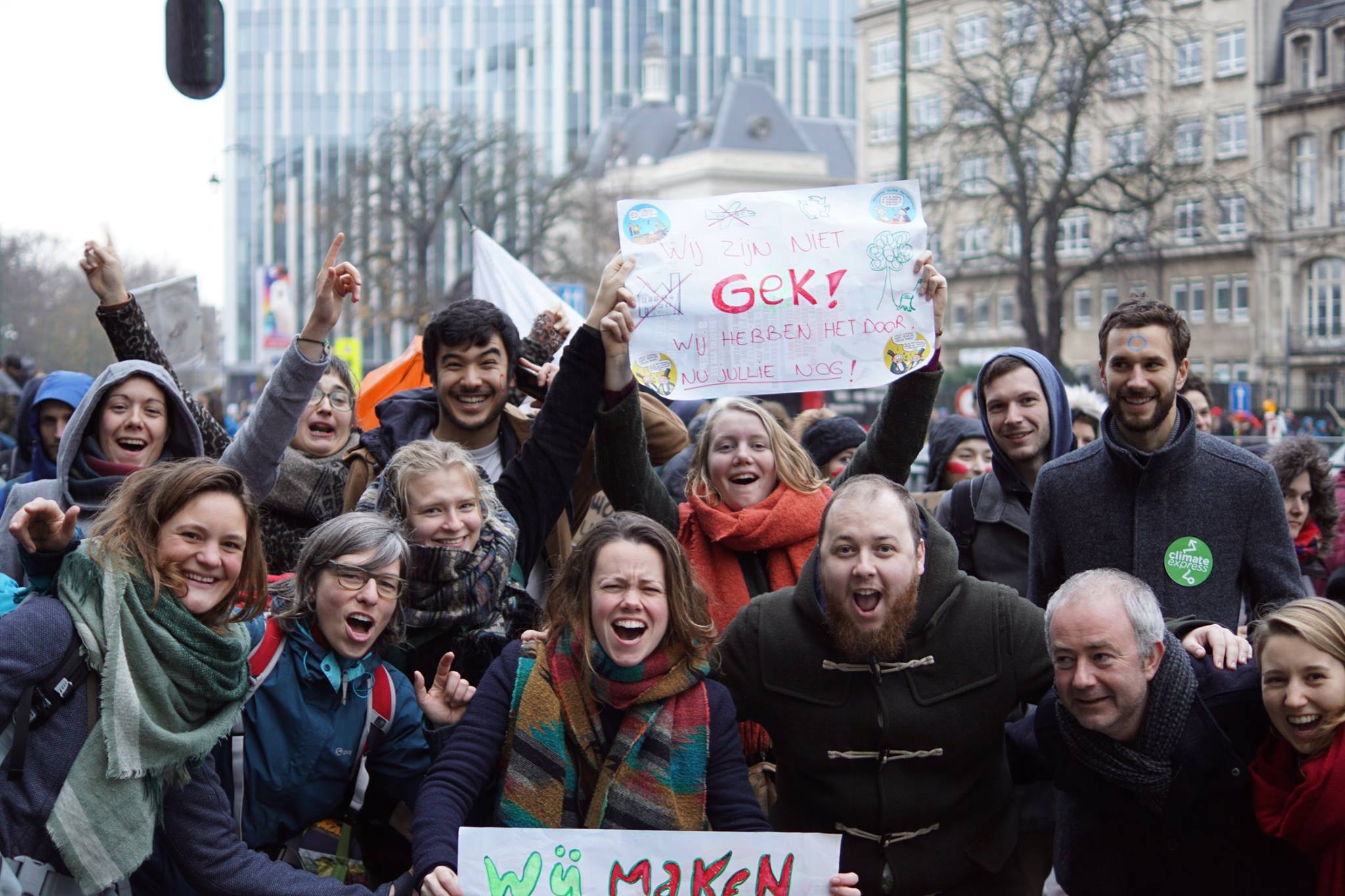 Met veel enthousiasme namen we deel aan de klimaatmars!