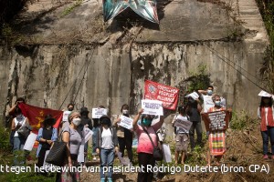 De Cordillera Peoples Alliance protesteert tegen het bewind van president Rodrigo Duterte (bron: CPA)