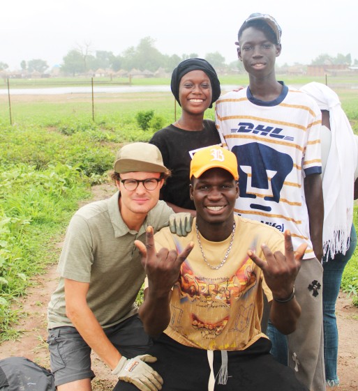 Tijdens de uitwisseling in Tambacounda, Senegal