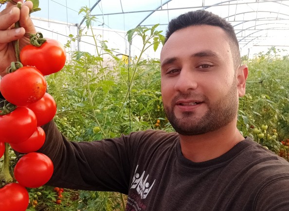 Ghassan Al-Najjar, voorzitter van de Land & Farming Cooperative Association Burin