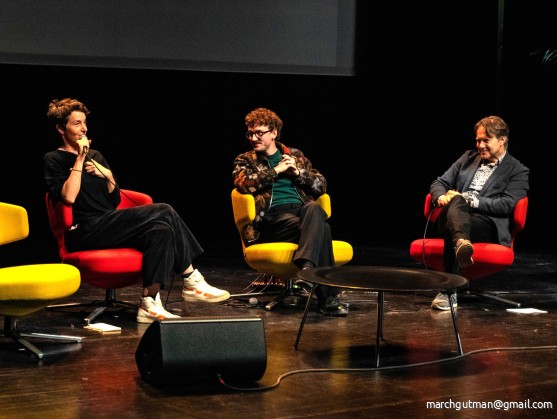 Panelgesprek met Lien Vrijders, Paul Grabenbergen en Million Belay. Foto door © March Gutman